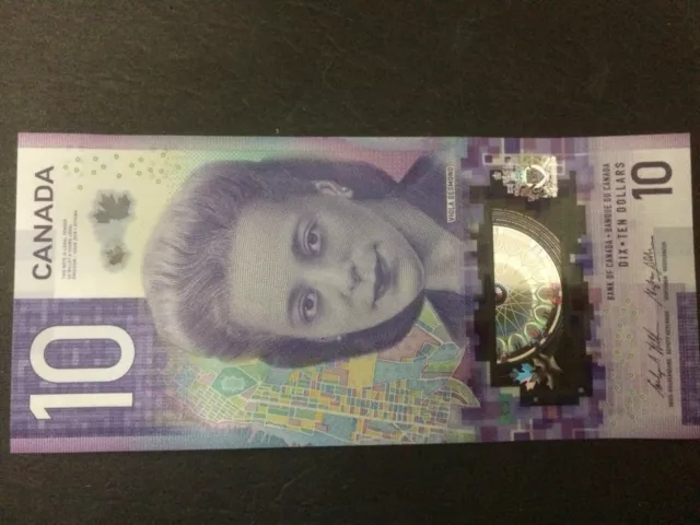 Canada Viola Desmond $10 GEM UNC new polymer paper money Bank Note bill