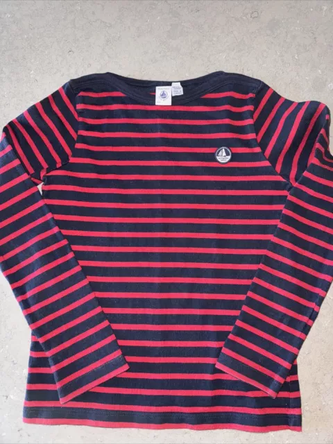 Petit Bateau Boys Size 10 Striped Sweatshirt *runs small