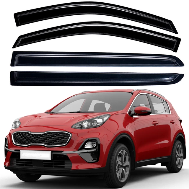 For 2017-2022 Kia Sportage Window Visors Sun Rain Guards Vent Shade Deflectors