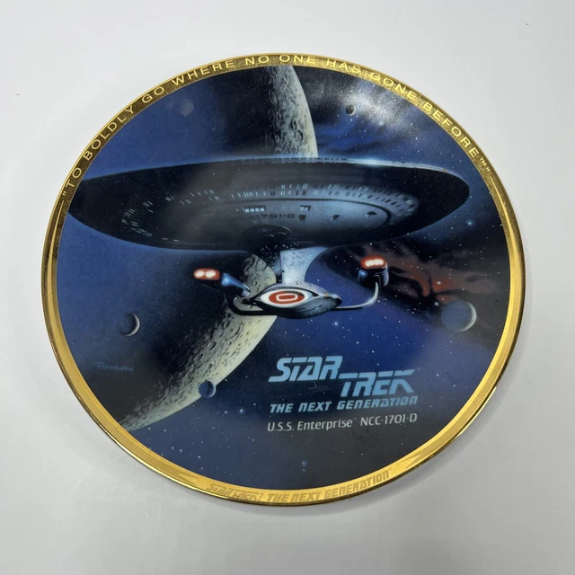 STAR TREK THE Next Generation USS Enterprise NCC-1701-D Hamilton Gifts ...