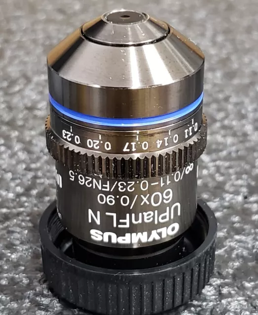 Olympus 60X UPlanFL N Microscope Objective UIS2 60X/0.90 ∞/0.11-0.23/FN26.5 Olympus 60X UPlanFL N Microscope Objective UIS2 60X/0.90 ∞/0.11-0.23/FN26.5