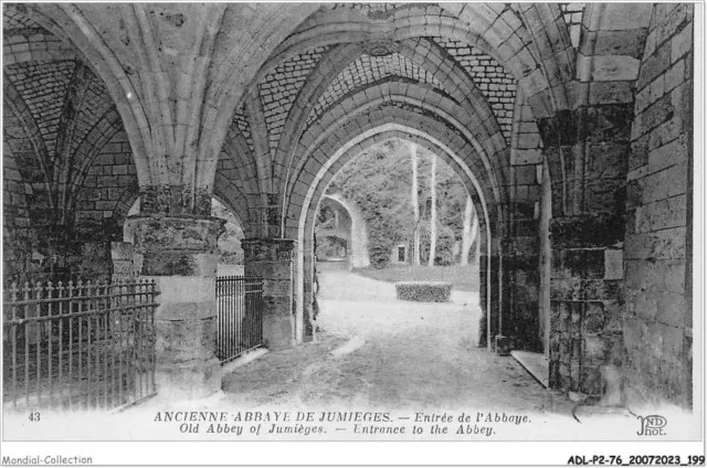 ADLP2-76-0186 - ANCIENNE ABBAYE DE JUMIEGES - entrée de l'abbaye