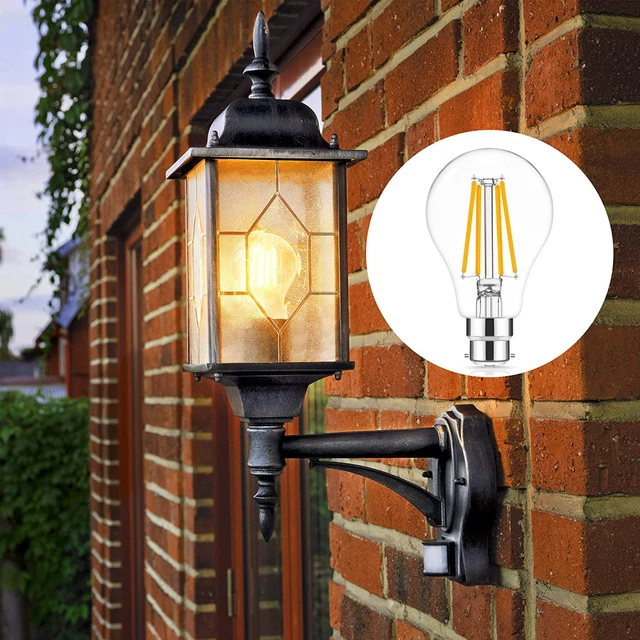 Doresshop 10W B22 LED Bajonett Lampe Glühbirne 100W 4 Stück (1er Pack), klar A60 6
