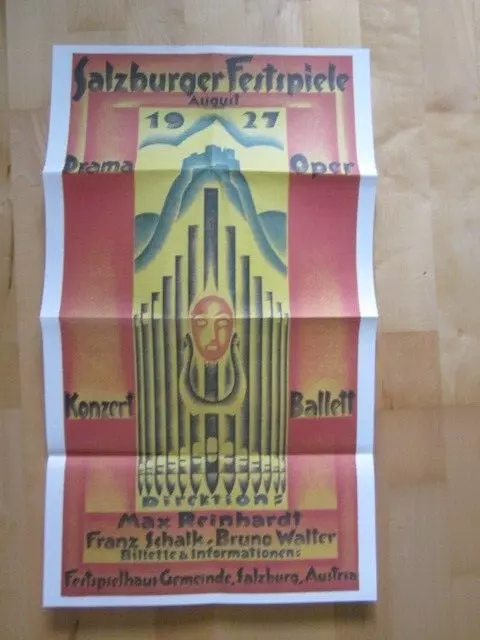 Faksimile Plakat Salzburg Festspiele 1027