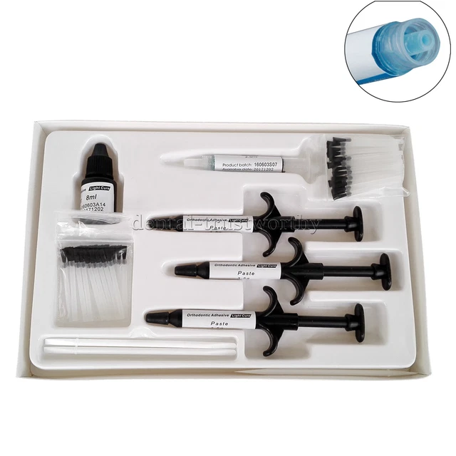 Dental Orthodontic Bonding Bracket Braces Light Cure Primer Adhesive Syringes