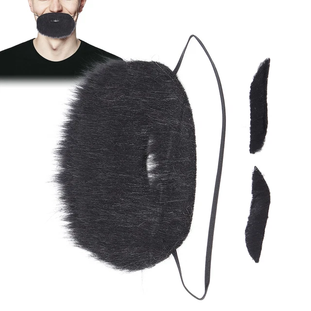(Giallo) Costume Festa Decorazione Halloween Barba Capelli Viso Baffi SLS