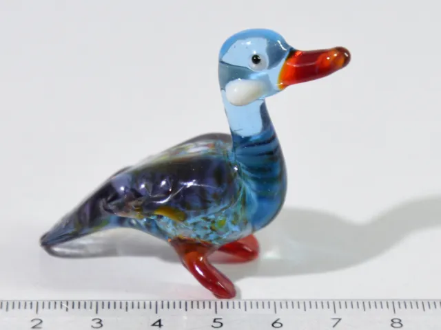 Ente, Duck, Glasfigur, Handarbeit, Glastiere, Muranoglas