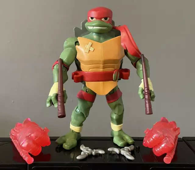 Rise Of The Teenage Mutant Ninja Turtles Raphael Raph Figura 4,5" - Completo