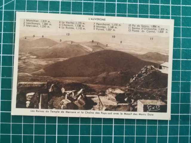 086 CPA Antique - Auvergne - Ruins of / The Temple Mercury - Circa 1930