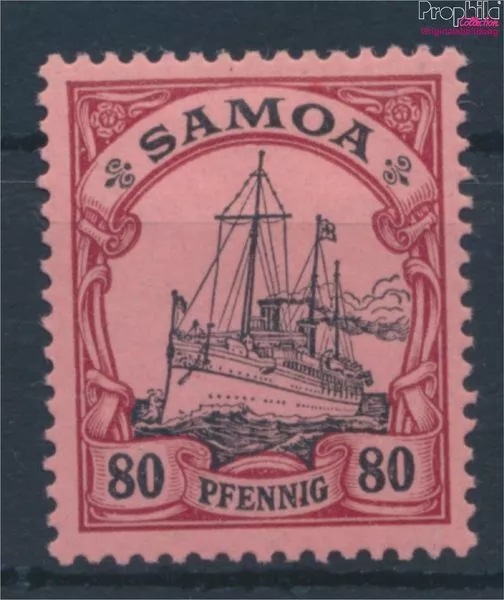 Briefmarken Samoa (Dt. Kolonie) 1900 Mi 15 mit Falz Schiffe, Boote (10214219