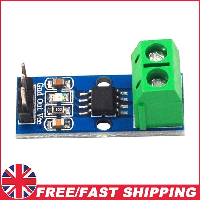 5A/20A/30A RANGE HALL Effect Current Sensor Module ACS7125A (20A) £4.19 ...