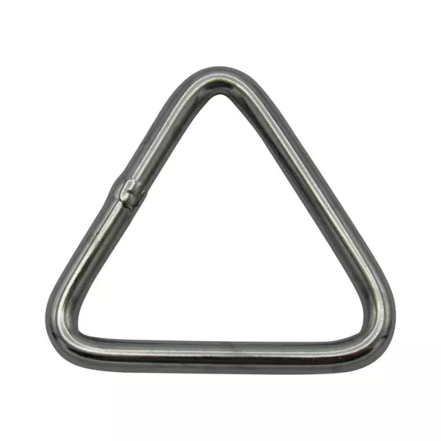 Triangular D Ring Delta Link Stainless Steel 3MM x 35MM (Webbing Marine Dee)