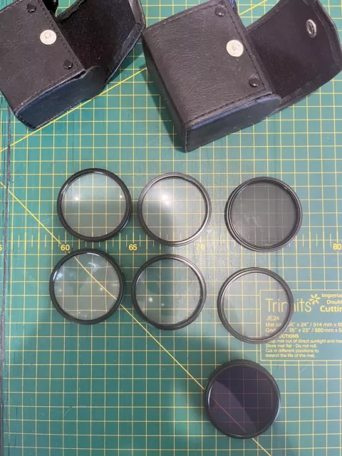 52mm Close-Up Macro Lens Filter Set +1 +2 +4 +10 in Soft Pouch With UV FLD + CPL