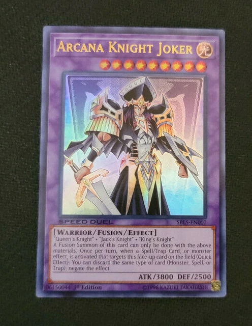 Yu-Gi-Oh! Arcana Knight Joker Ultra Rare 1st NM Arena Of Lost Souls SBLS-EN007