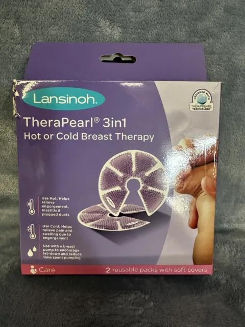 Lansinoh THERAPEARL 3 in 1 Hot Or Cold Breast Therapy 2 Pack