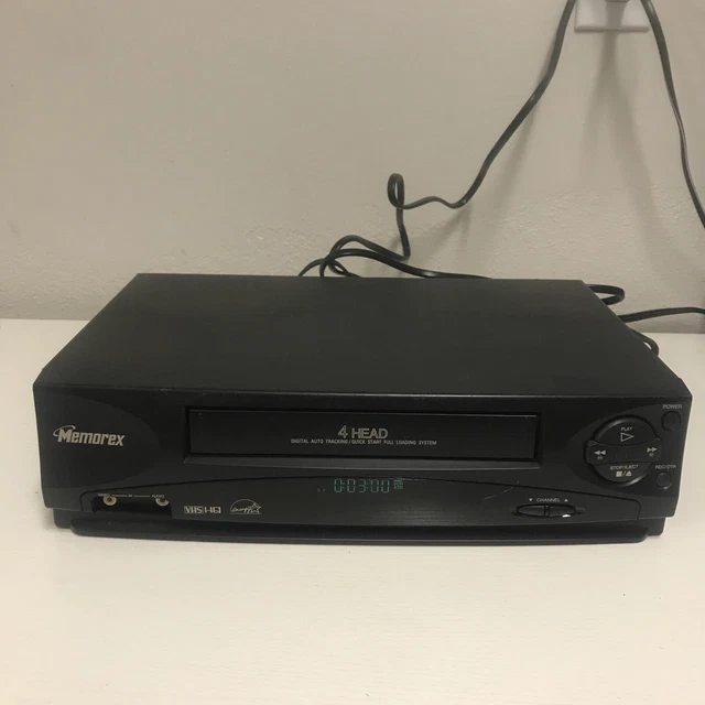 ENREGISTREUR VIDÉO STÉRÉO Memorex MVR2040A VCR VHS lecteur 4 têtes, pas