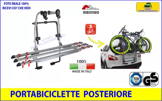 PORTA BICICLETTE DA auto portabici posteriore portabiciclette bici supporti  per EUR 175,90 - PicClick IT