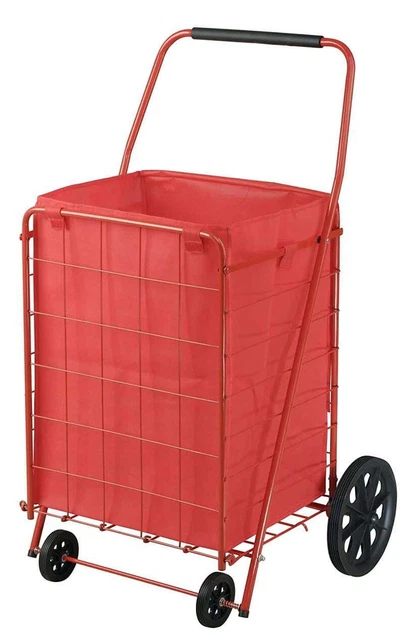 Juggernaut Carts Folding Shopping Cart, 110 lbs Capacity