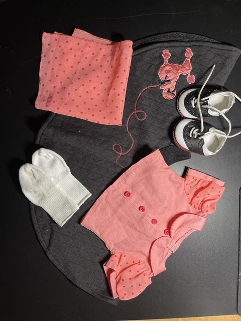 American Girl Maryellen Poodle Skirt 3 Pc Outfit W Saddle Shoes & Socks American Girl Maryellen Poodle Skirt 3 Pc Outfit W Saddle Shoes & Socks