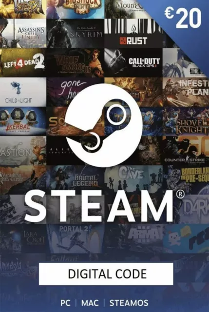 STEAM 20€ voucher gift card coupon