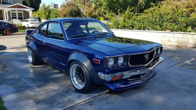 Mazda Rx3 Rear Fender PON RETRO V1 Fender Flares wide body kit Metal fit for Mazda RX3 / JDM ...