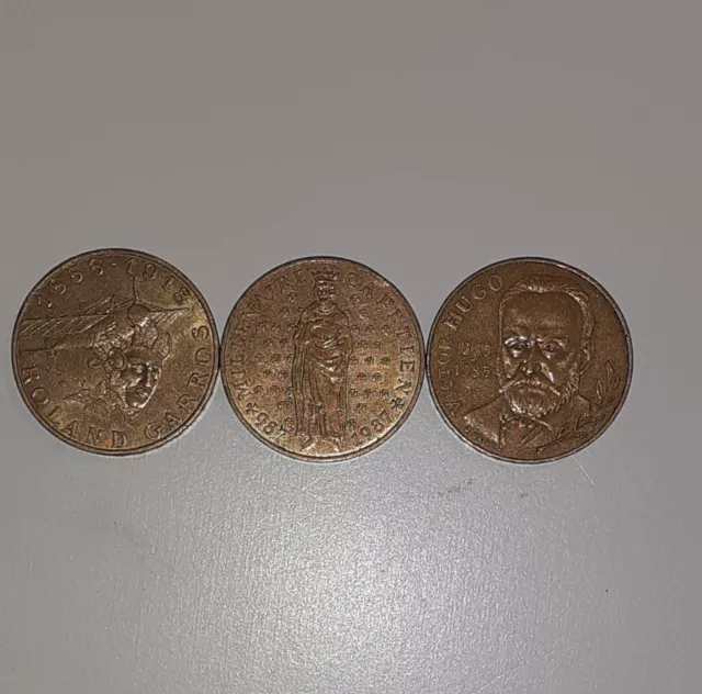 Lot de 3 pièces de 10 francs commémoratives