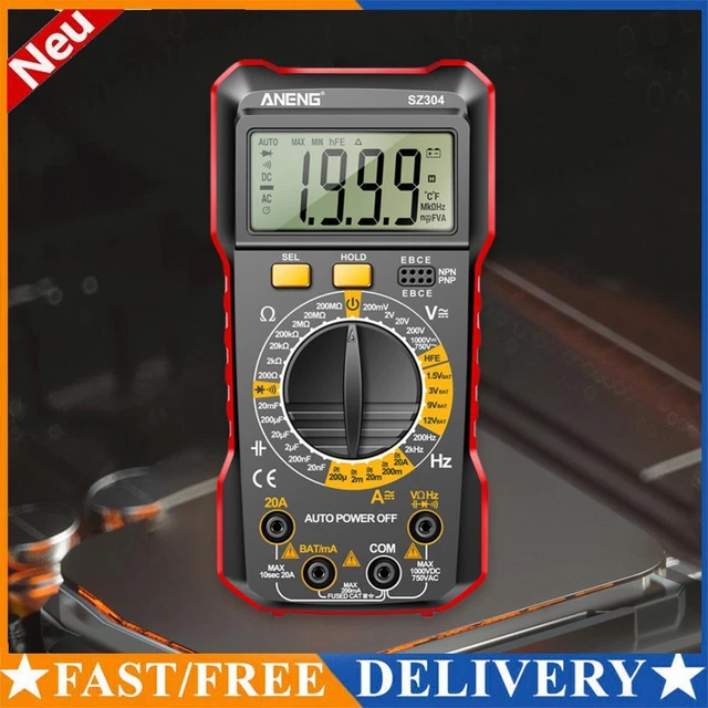 Handheld NCV Multimeter Digital Multimeter AC/DC Voltage Tester Electrical Tools