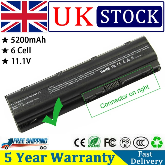 Batterie Compatible HP Compaq Presario CQ32 CQ42 CQ56 CQ57 CQ58 CQ62 CQ72 Pavilion G4 G6 G7 - 5200mAh 11.1V