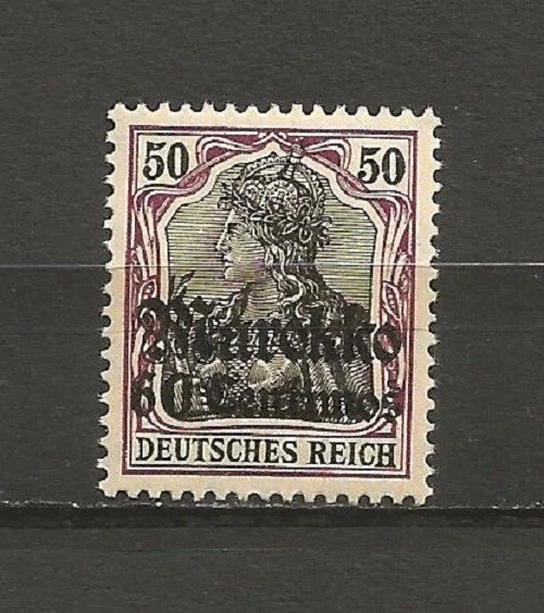Reich Auslandspostamt kolonien Marokko 1911 Mi 53 60 on 50 c MH*