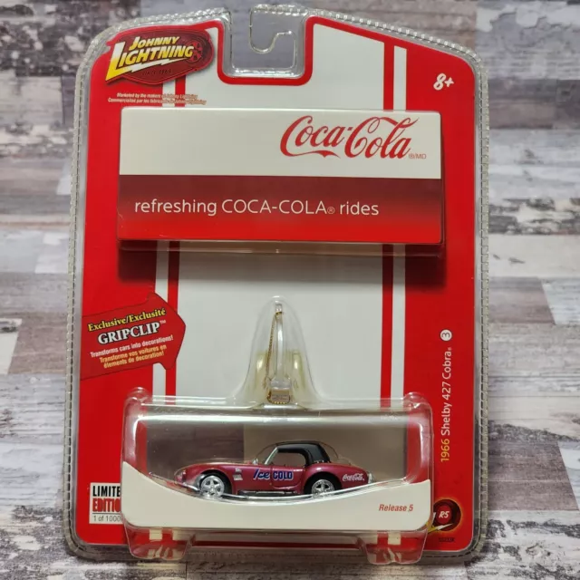JOHNNY LIGHTNING 1966 Shelby 427 Cobra Diecast Ornament Coca Cola 1:64 Lim.  Ed. $18.99 - PicClick