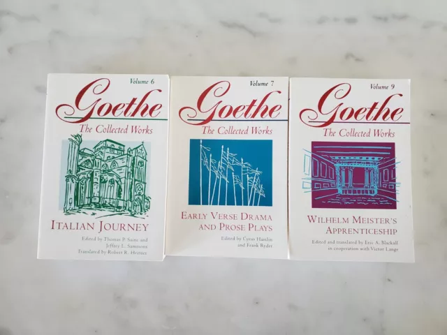 Goethe The Collected Works Volumes 6 7 9 Paperback Good Condition