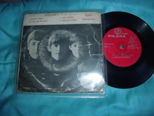 Ep The Beatles Tres Rare Pressage  Pochette Un Peu Usagee