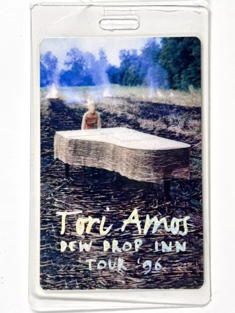 Tori Amos Ticket Pass Original Used Laminated Dew Drop Inn UK Tour Feb-Mar 1996