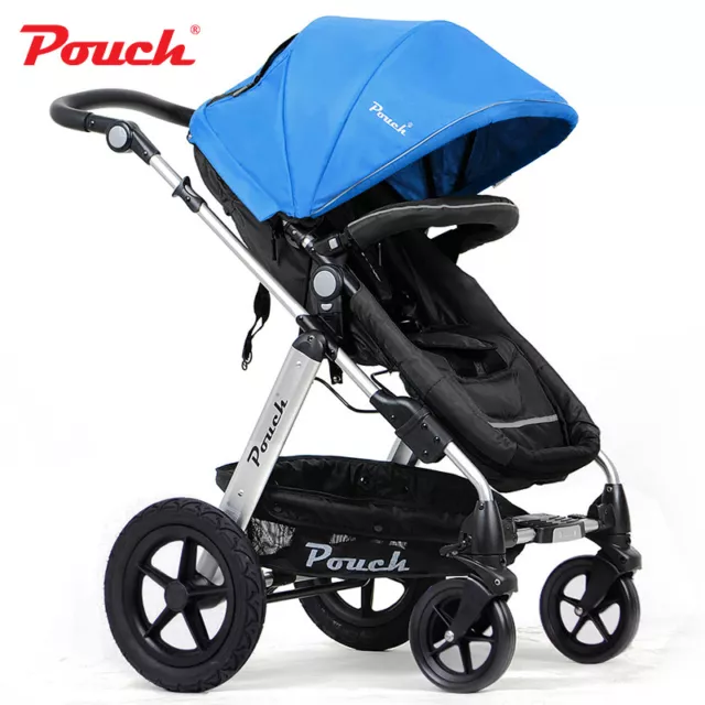 2 In 1 Baby Toddler Prams Pushchair Stroller Jogger Aluminium With Bassinet