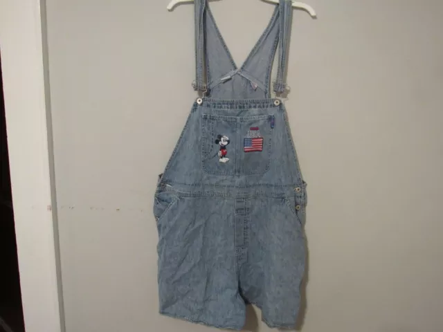 Disney America Mickey Mouse Plus Size Short Overalls Plus Size 22 W