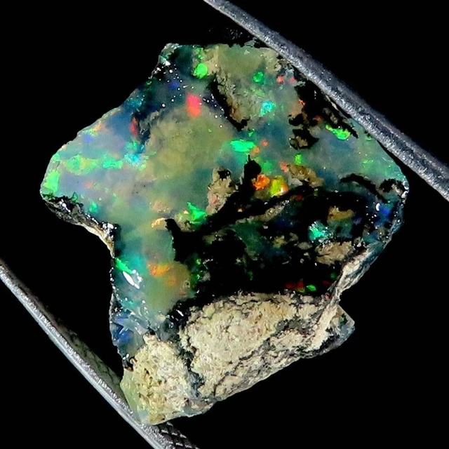 Opale de feu éthiopienne 100% naturelle, pierres précieuses brutes AAA +...