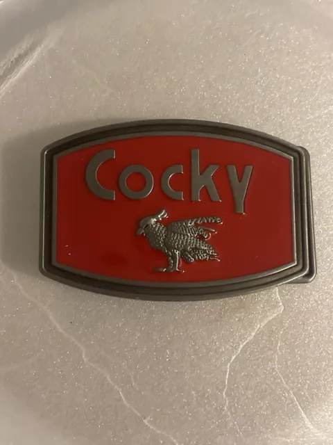 Cocky Fashion Metal Belt Buckle Red Color -  Cool