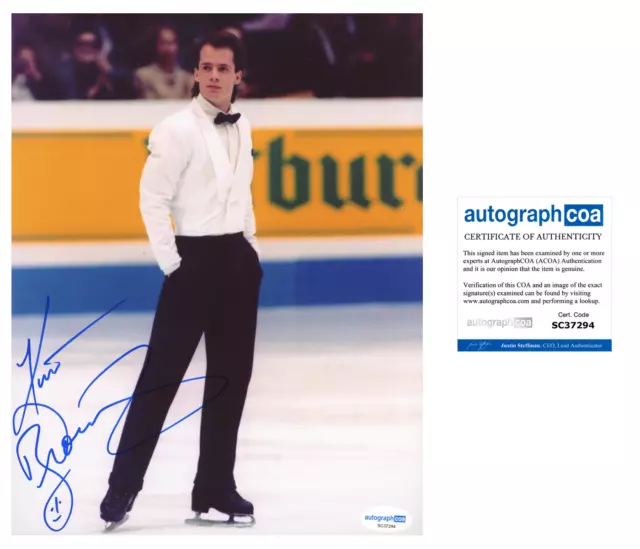 Kurt Browning signed photo 8x10 ACOA autographed olympic figure skating RACC 2