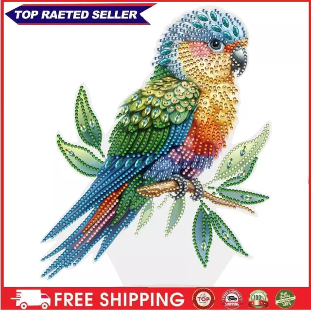 Parrot Desktop Diamond Art Kits Single-Side Special Shape for Adults Beginner