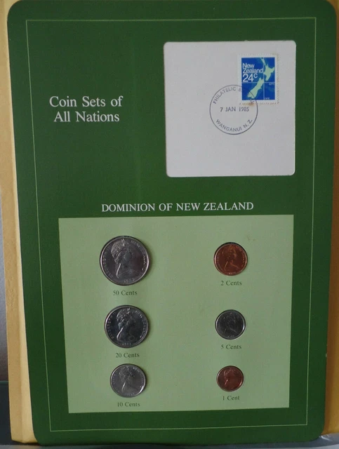 Franklin Mint Coin Sets of All Nations Dominion Of New Zealand