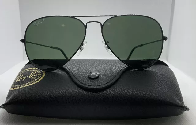 GAFAS DE SOL Ray Ban 58 mm Aviator Classic negras vidrio verde