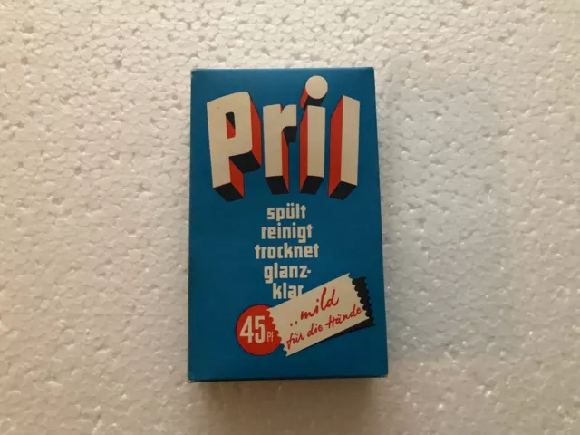 alte Werbepackung Pril Schachtel mit Inhalt Fewa Werbung Reklame 50er 60er Jahre