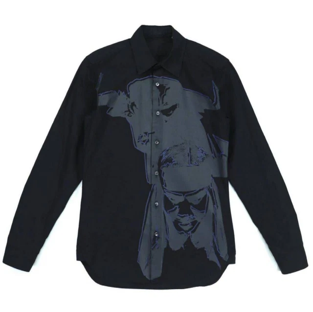 JOHN GALLIANO JOHN Galliano 07aw Shirt Silkscreen Print Black  