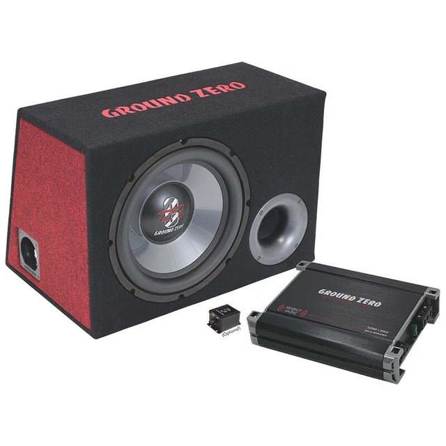 Ground Zero GZ Bass Kit 12.300x Subwoofer Amplificateur Son Paquet Voiture