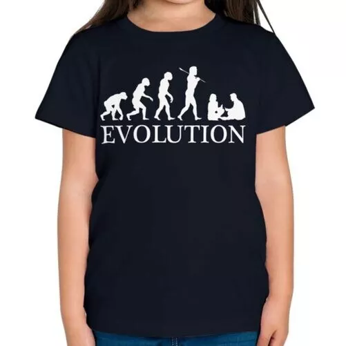 Carta de Juego Evolución Niños Camiseta Top Regalo Póker Juegos