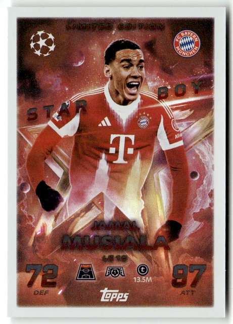 Topps Match Attax 2024/2025 Kenan Yildiz Limited Edition Juventus Card LE 22