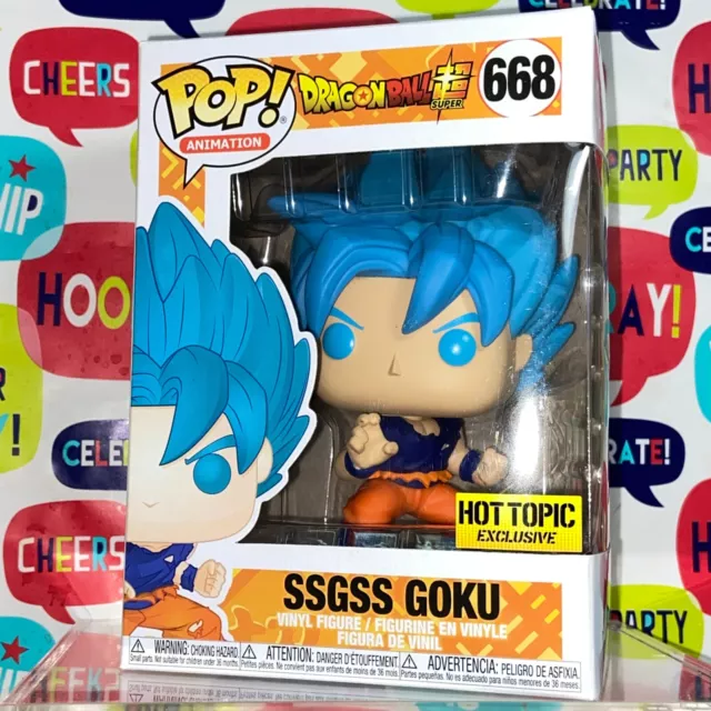 Funko Pop! Dragon Ball Z Super Saiyan God Super Saiyan Goku Blue #121 OOB