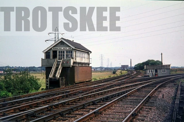 35mm Slide BR British Railways Scene View Manningtree South Jct Signal Box 1973
