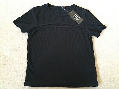 BNWT New Look girls black open front top  age 14-15 years
