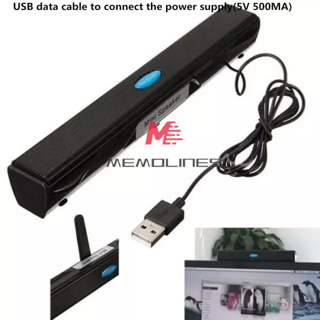 Portable USB Multimedia Mini Speaker for Computer Desktop PC Laptop Notebook